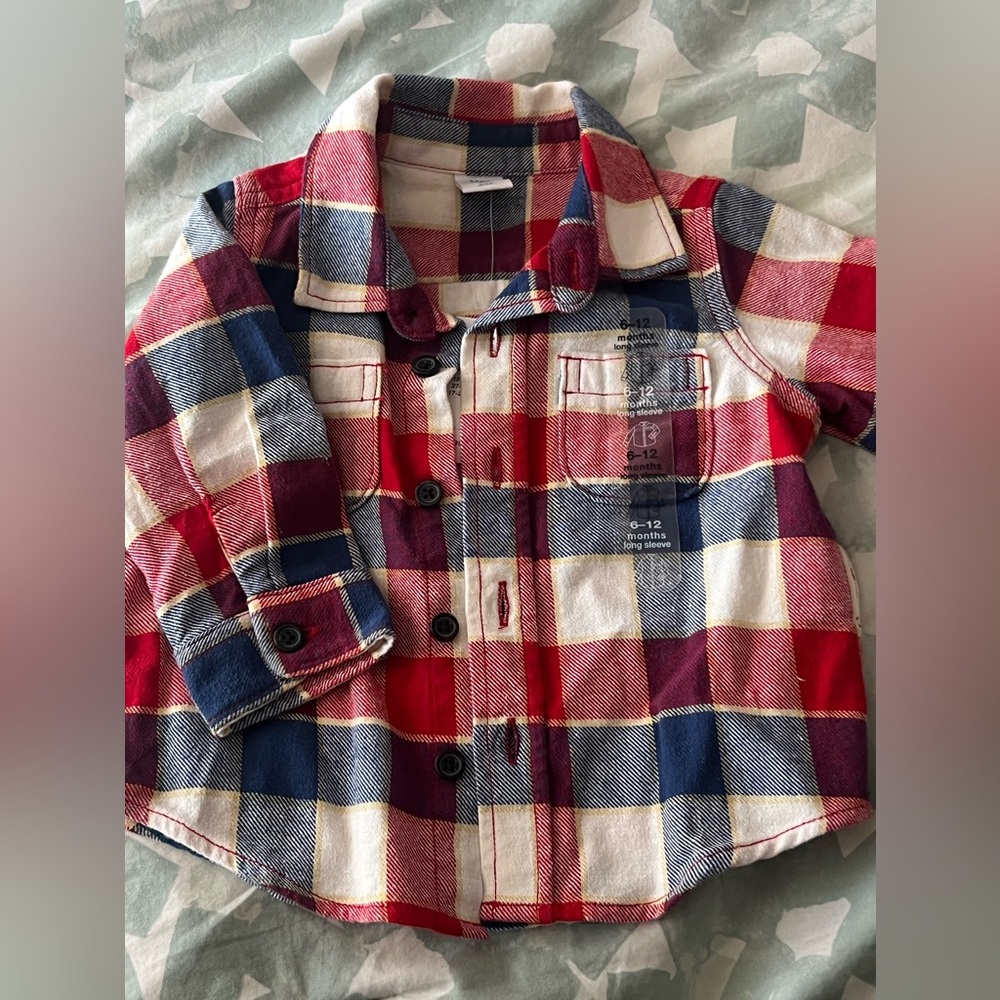 babyGap Flannel Shirt - 6-12 months- NWT